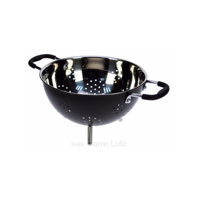 CL50150805  Passoire 3 pieds en inox brillant à l'intérieur couleur noir mat sur l'extérieur 29,60 €