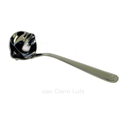 Cuillére à sauce gras et maigre en inox longueur totale 18,2 cm