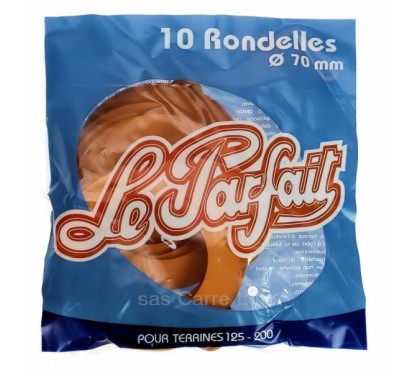 Sachet de 10 rondelles diamétre 70 mm pour terrine 125 et 200 grammes Le Parfait