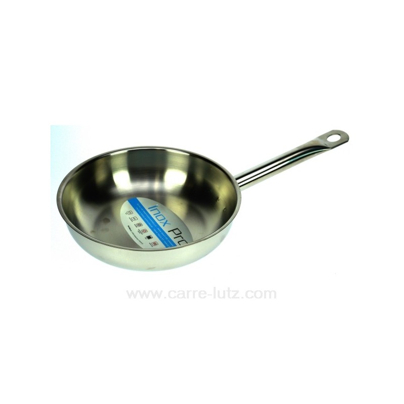 Poele inox professionnel 24 cm