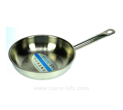 Poele inox professionnel 28 cm