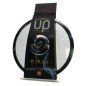 Couvercle en verre trempé diamètre 18 cm bord et bouton inox design Aubecq UP Couvercle en verre trempé diamètre 18 cm bord et bouton inox design Aubecq UP