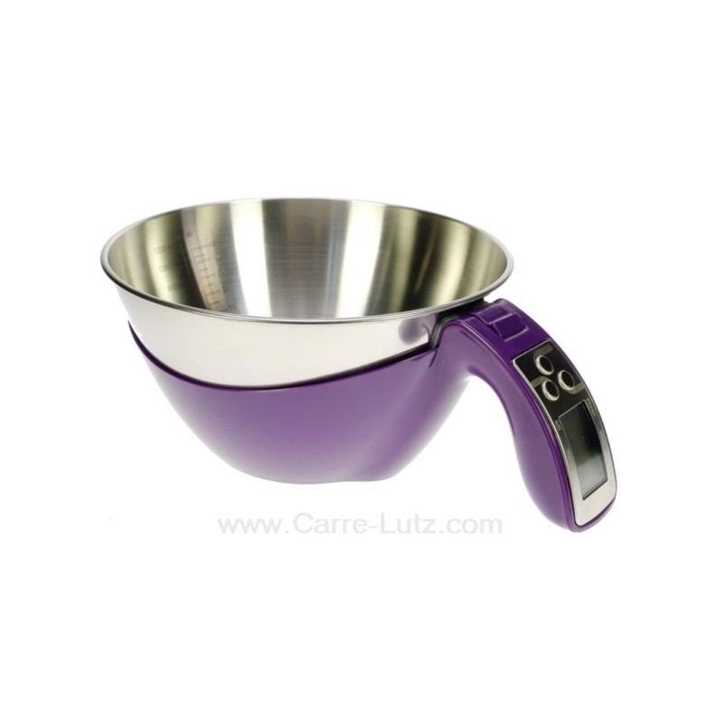 CL50156123  Balance de cuisine 5 kg avec bol couleur aubergine  38,20 €