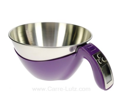 CL50156123  Balance de cuisine 5 kg avec bol couleur aubergine  38,20 €