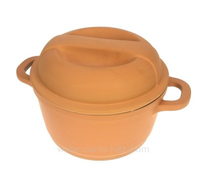 Faitout en fonte d'aluminium couleur terracotta diamètre 16 cm model Pierra Berghoff