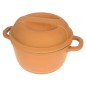 Faitout en fonte d'aluminium couleur terracotta diamètre 16 cm model Pierra Berghoff