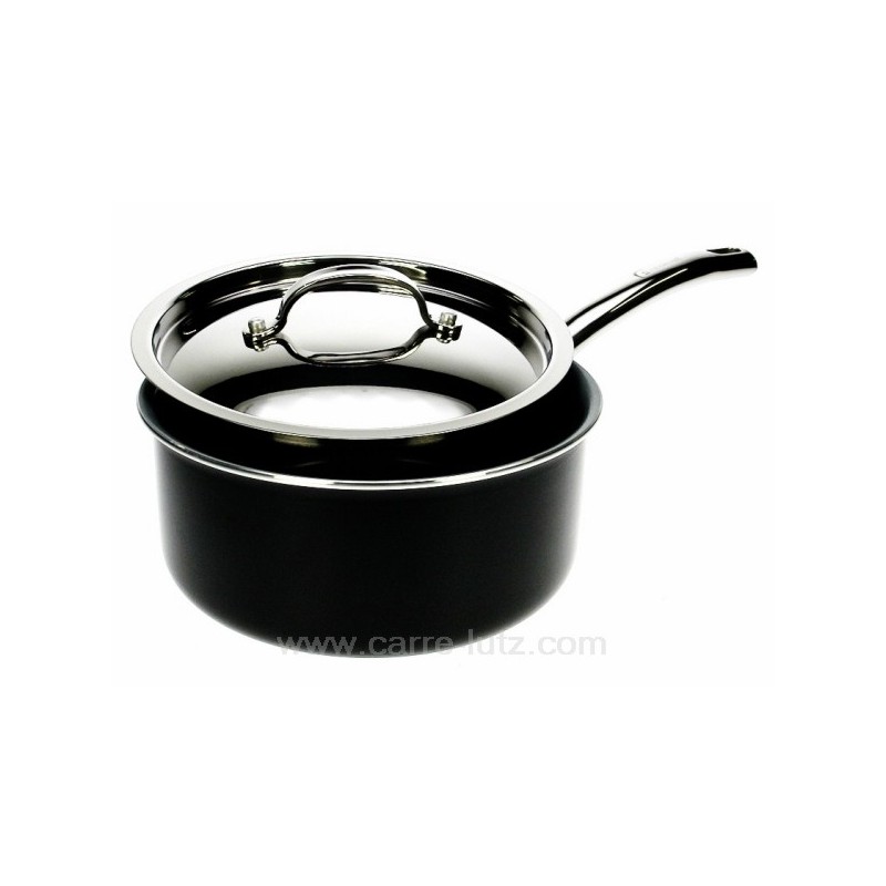 Casserole en fonte d'aluminium laqué noir diamètre 20 cm model Earthchef Berghoff