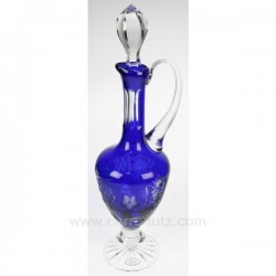 CARAFE AIGUILLeRE BLEU TAILLeE Le vin CL50190010, reference CL50190010