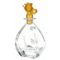 Carafe bouchon pate de verre ambre