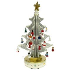 CL50231123  Sapin de Noël blanc scintillant 6 branches entiérement en bois 20,30 €