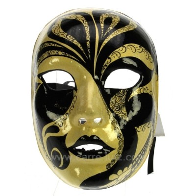 CL50240270  Masque Venise visage noir/or 150,00 €