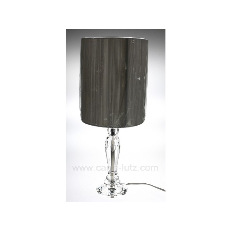 Lampe pied cristal