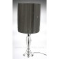 Lampe pied cristal