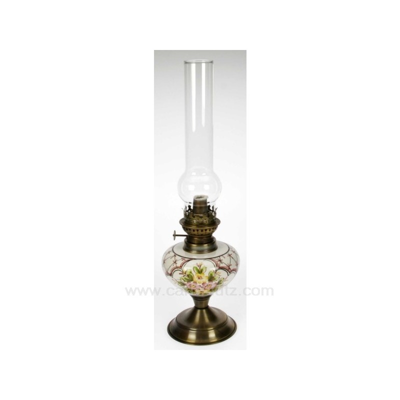 CL50251006  LAMPE A PETROLE FLEURS 74,90 €