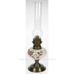 CL50251008  Lampe a petrole roses patine 72,60 €