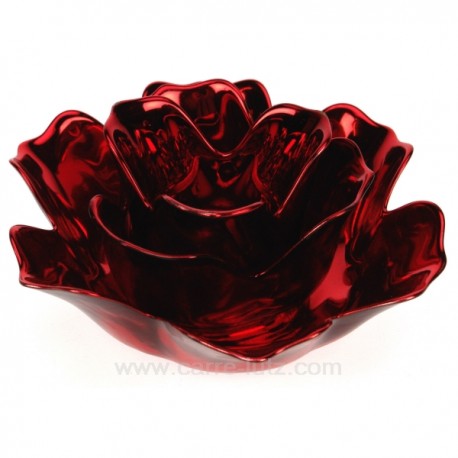 Bougeoir lotus rouge Cadeaux - Décoration CL50253004, reference CL50253004