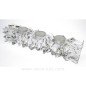Barette 3 bougies en Cristal