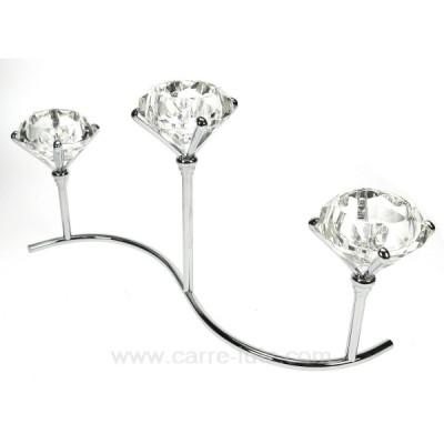 CL50253007  Bougeoir 3 feux diamant 50,00 €