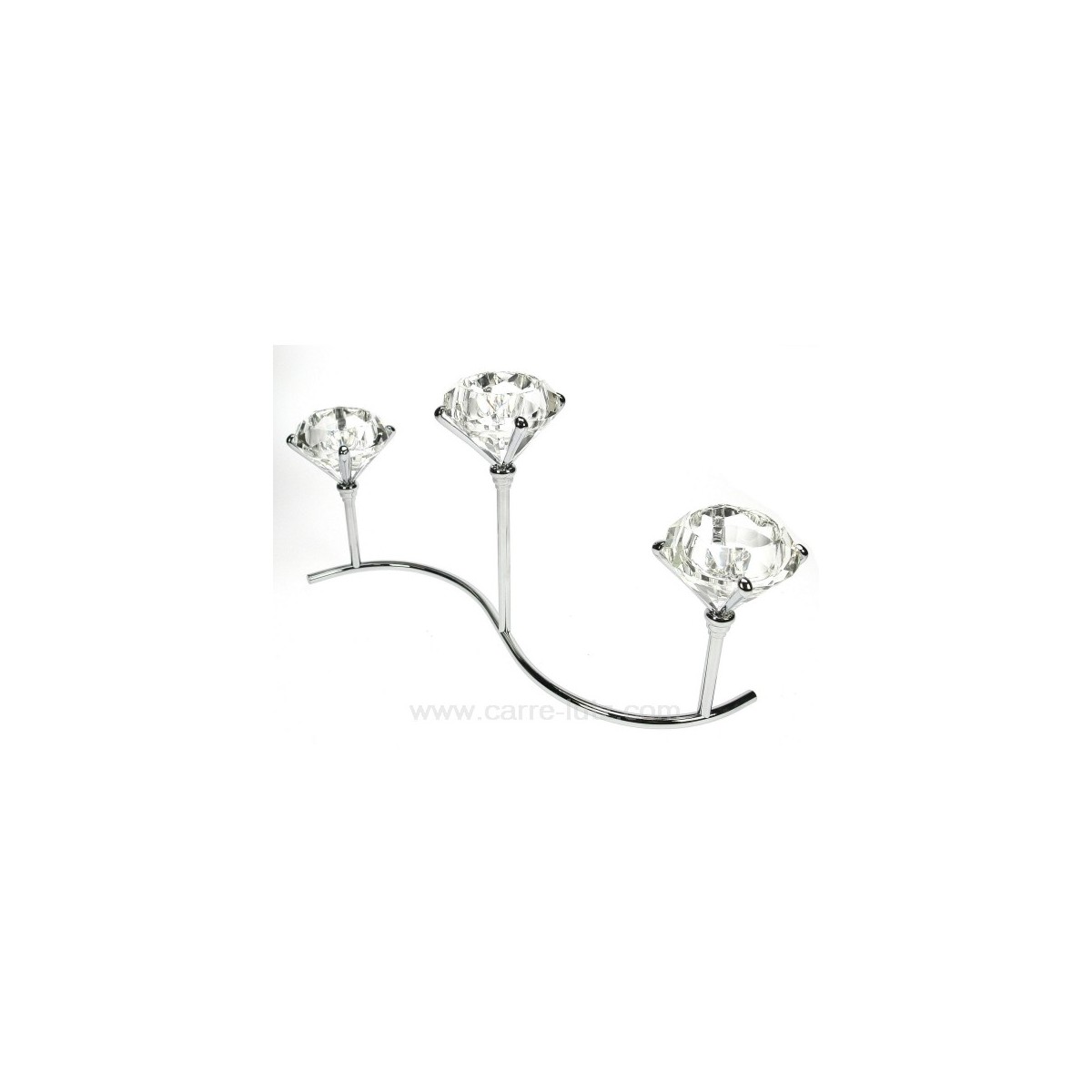 CL50253007  Bougeoir 3 feux diamant 50,00 €