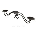 CL50253017  Bougeoir aérien 3 bougies en fer peint epoxy brun foncé Drake 18,80 €