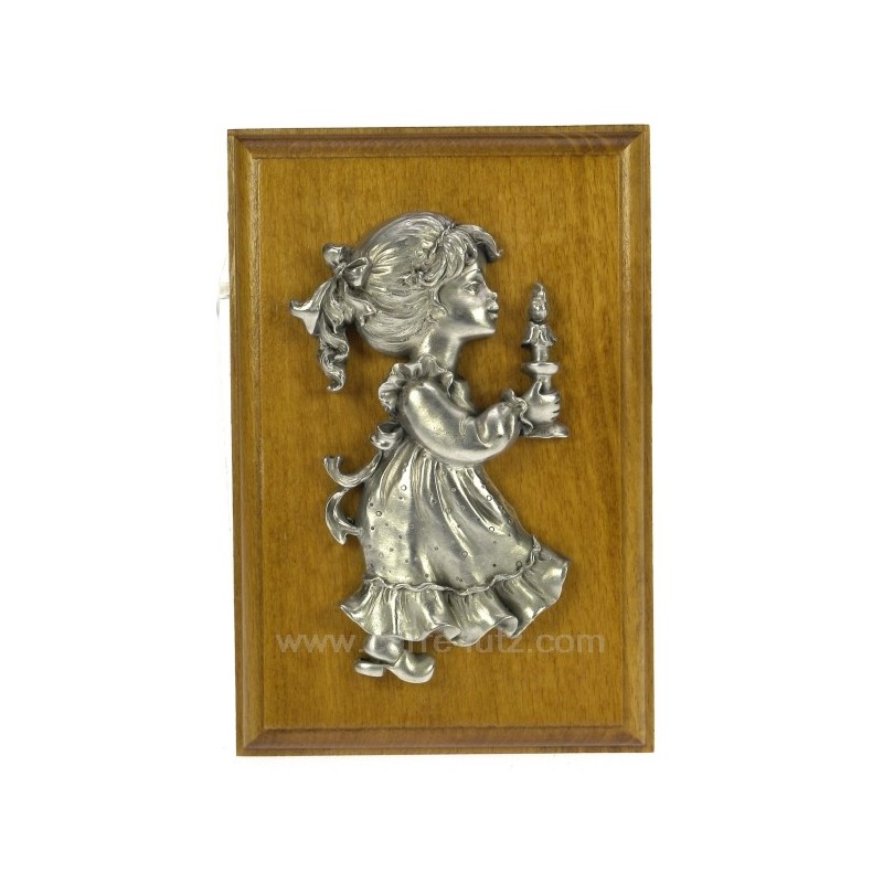 CL60001048  Cadre etain bois fille/bougie 42,20 €