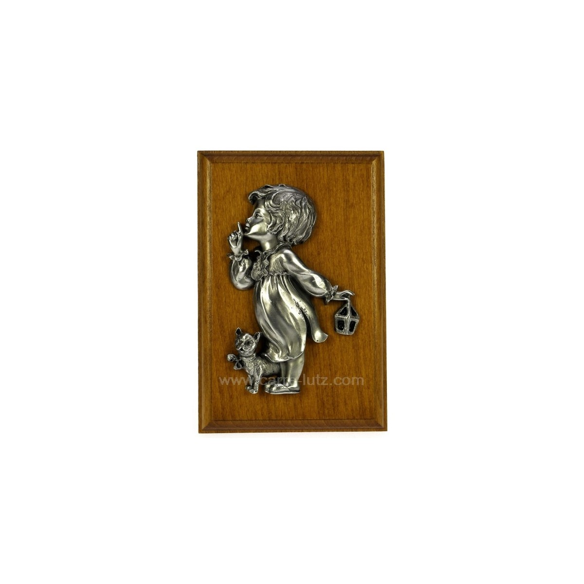 CL60001049  Cadre etain bois fille/chaton 42,20 €