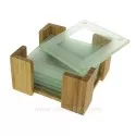 Dessous verre support bambou
