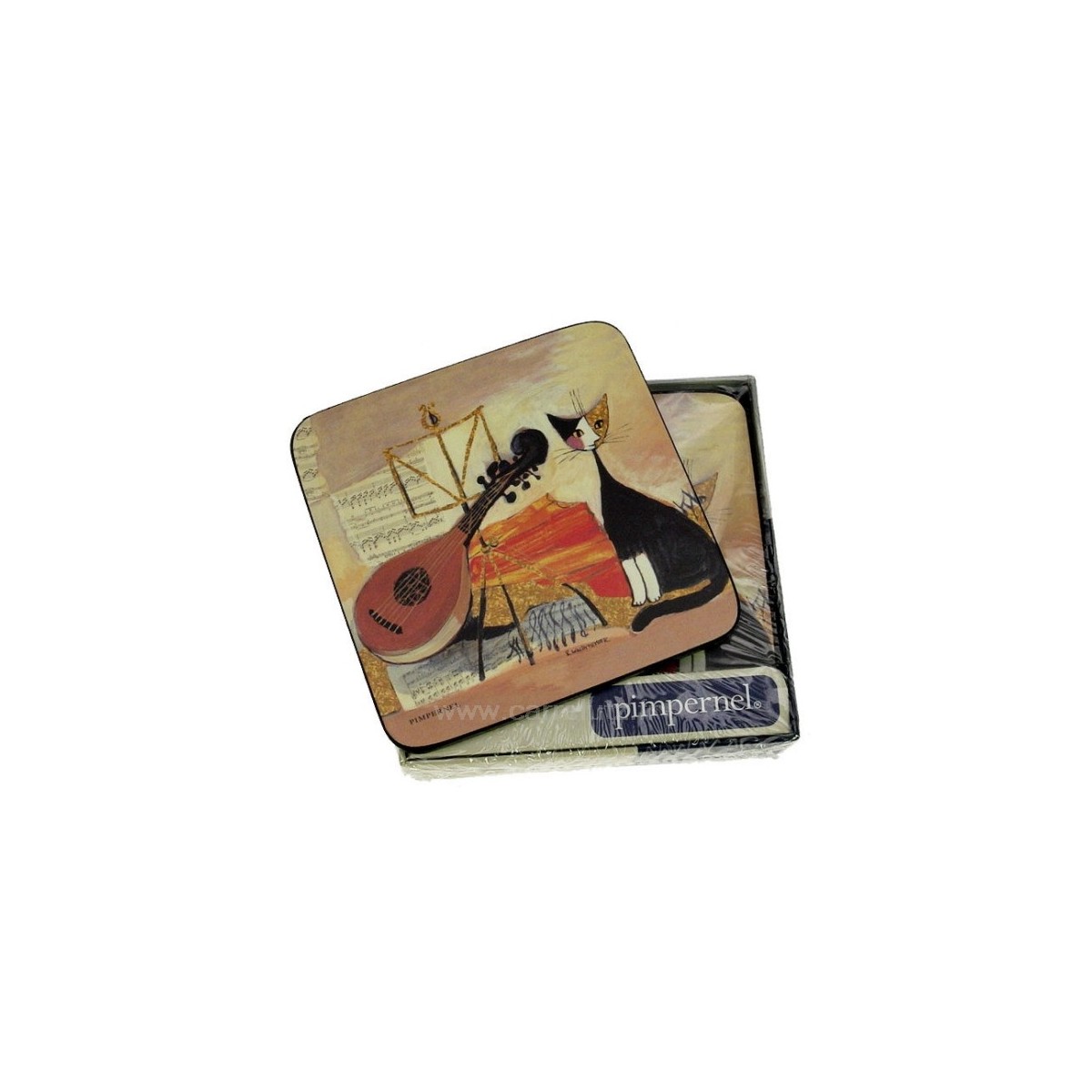 CL70000065  Dessous de verre par 6 Musical Cats﻿ Pimpernel﻿﻿ 11,90 €