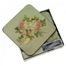 Dessous de verre par 6 Roses Antique﻿ Pimpernel﻿﻿