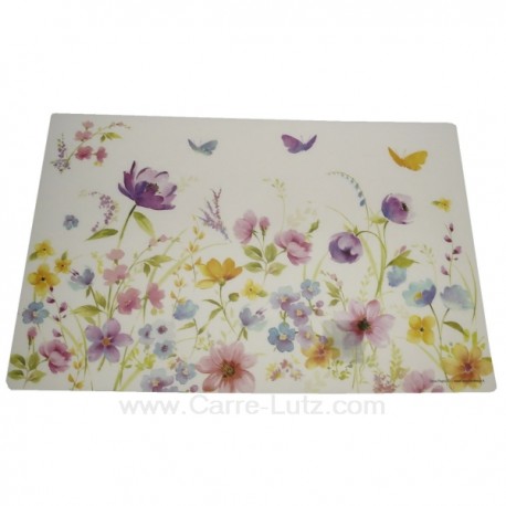 Set de table en plastique souple décor fleurs des champs, reference CL70000093