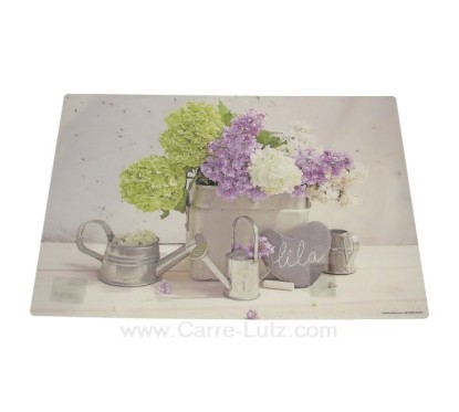 Set de table en plastique souple lila