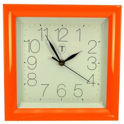 Horloge carre orange Horlogerie CL80000108, reference CL80000108