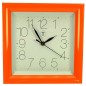 Horloge carre orange