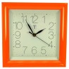 Horloge carre orange Horlogerie CL80000108, reference CL80000108
