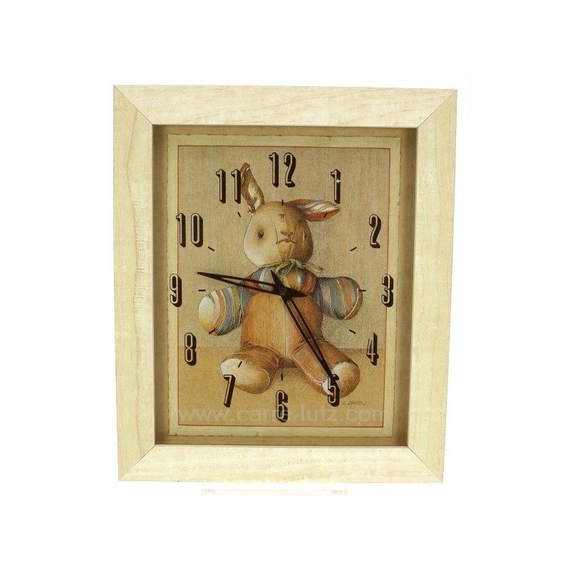 Pendule decor lapin