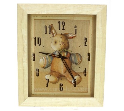 CL80000162  Pendule decor lapin 37,50 €