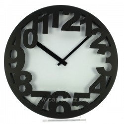 Pendule chiffres noirs Horlogerie CL80000166, reference CL80000166