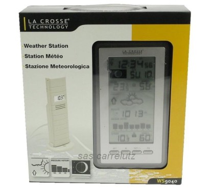 CL80004004  Station météo acier/chocolat radio controlée 94,20 €