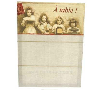 Memo toile A table