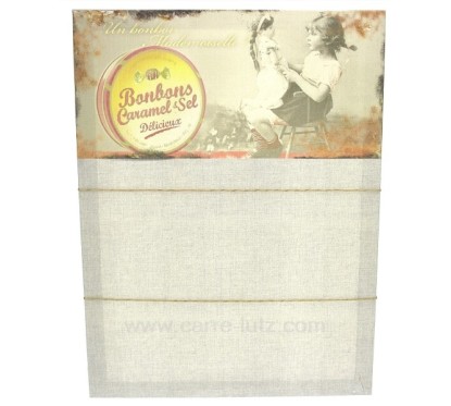 Memo toile Bonbon caramel