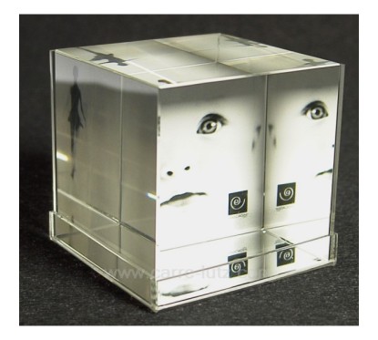 Cube photo acrylique