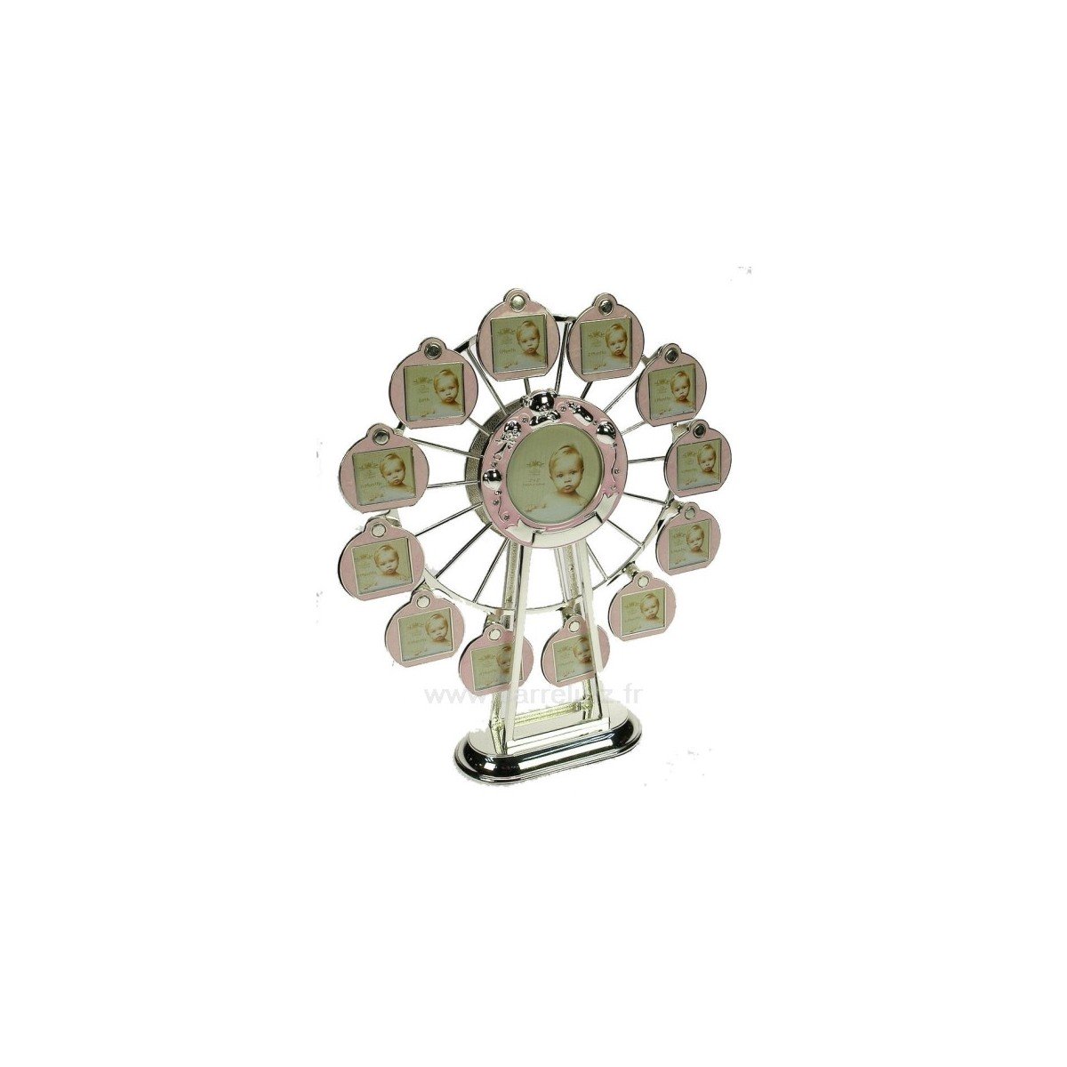 CL84000176 Grande roue porte photos musicale en métal argenté et émail rose 70,10 € CL84000176 Grande roue porte photos musicale en métal argenté et émail rose 70,10 €