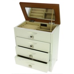 CL85000226  Coffret à bijoux en bois blanc dessus chêne clair 61,80 €