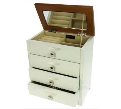 CL85000226  Coffret à bijoux en bois blanc dessus chêne clair 61,80 €