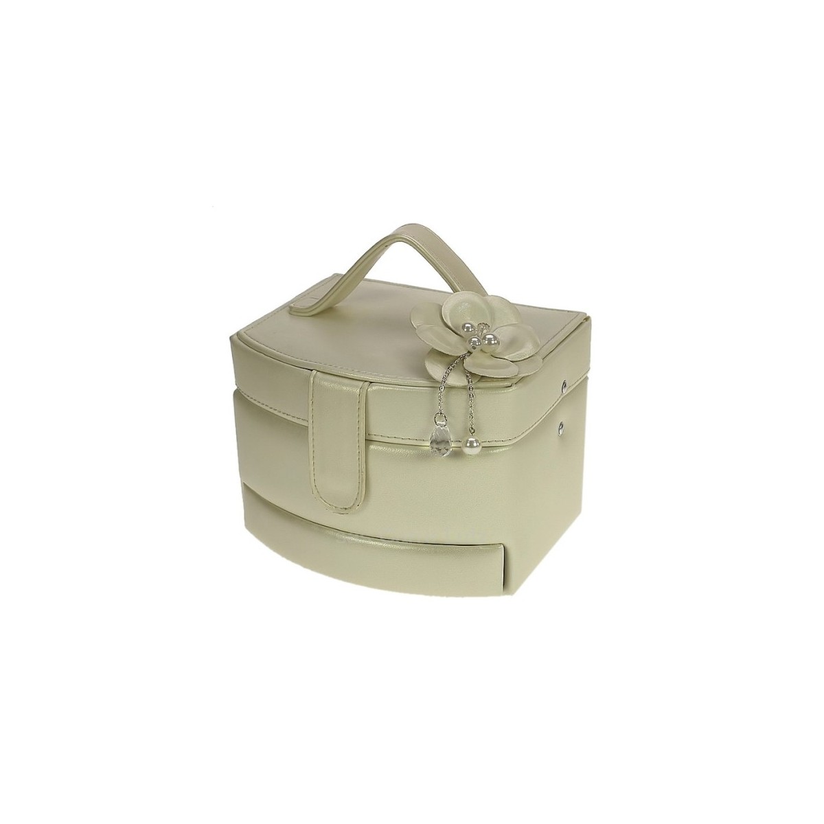 CL85000271 Coffret à bijoux créme en simili cuir couleur nacré décor fleur perle 60,30 € CL85000271 Coffret à bijoux créme en simili cuir couleur nacré décor fleur perle 60,30 €