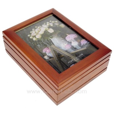 CL85000292  Coffret bijoux musical en bois avec couvercle porte photo 31,50 €