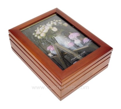 CL85000292  Coffret bijoux musical en bois avec couvercle porte photo 31,50 €