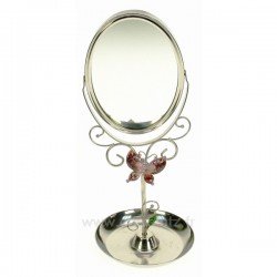 Miroir de coiffeuse papillon rose﻿, reference CL85001013