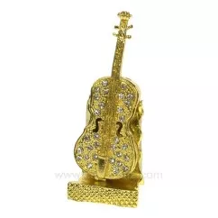 CL85002026  Boite métal émaillé avec strass violon  23,20 €