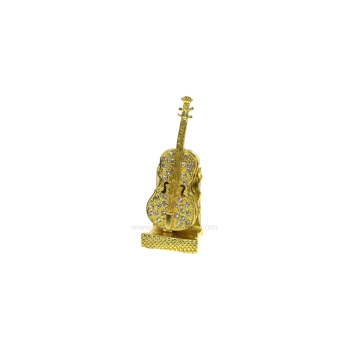 CL85002026  Boite métal émaillé avec strass violon  23,20 €